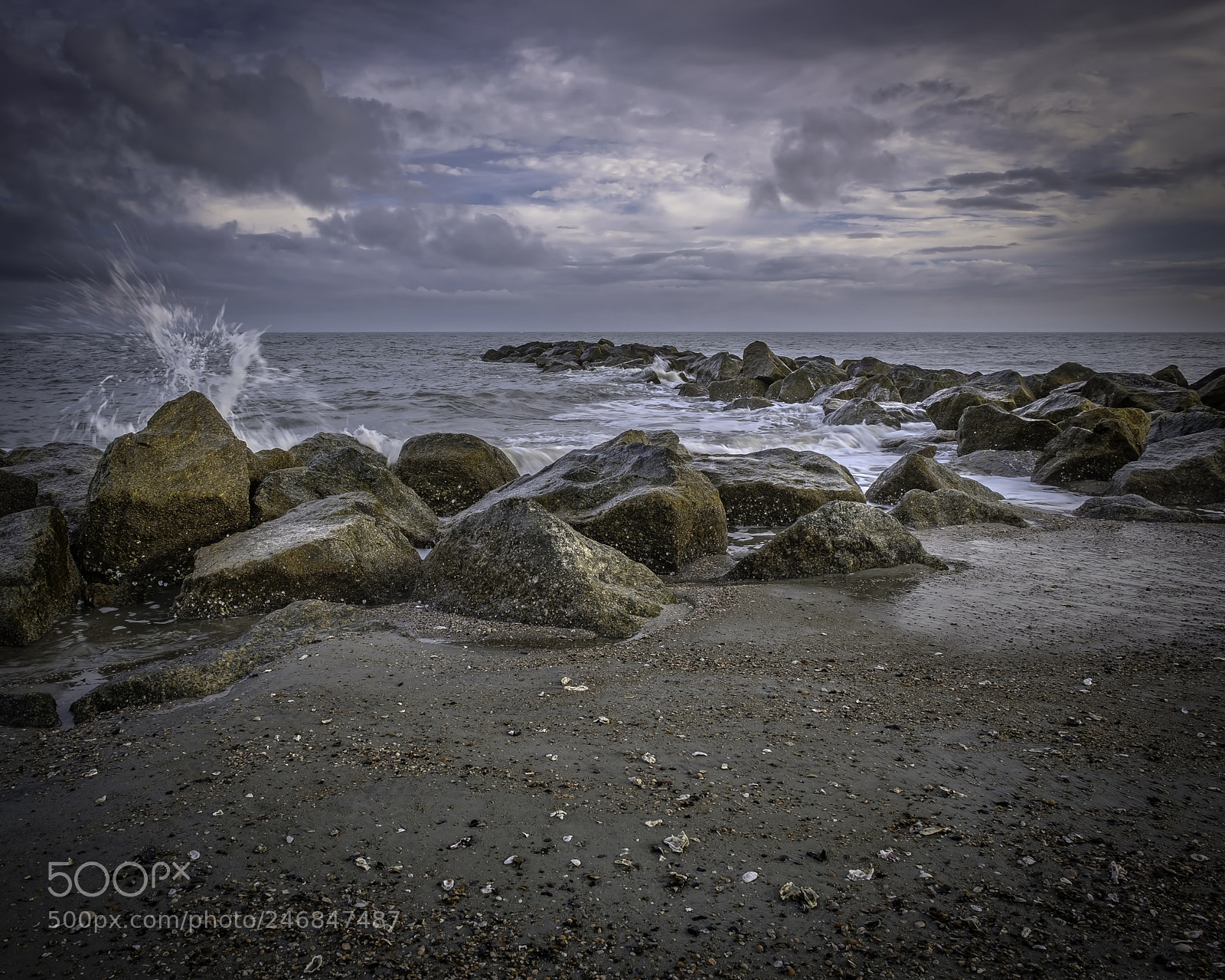 Fujifilm X-T2 sample photo. Seawall photography