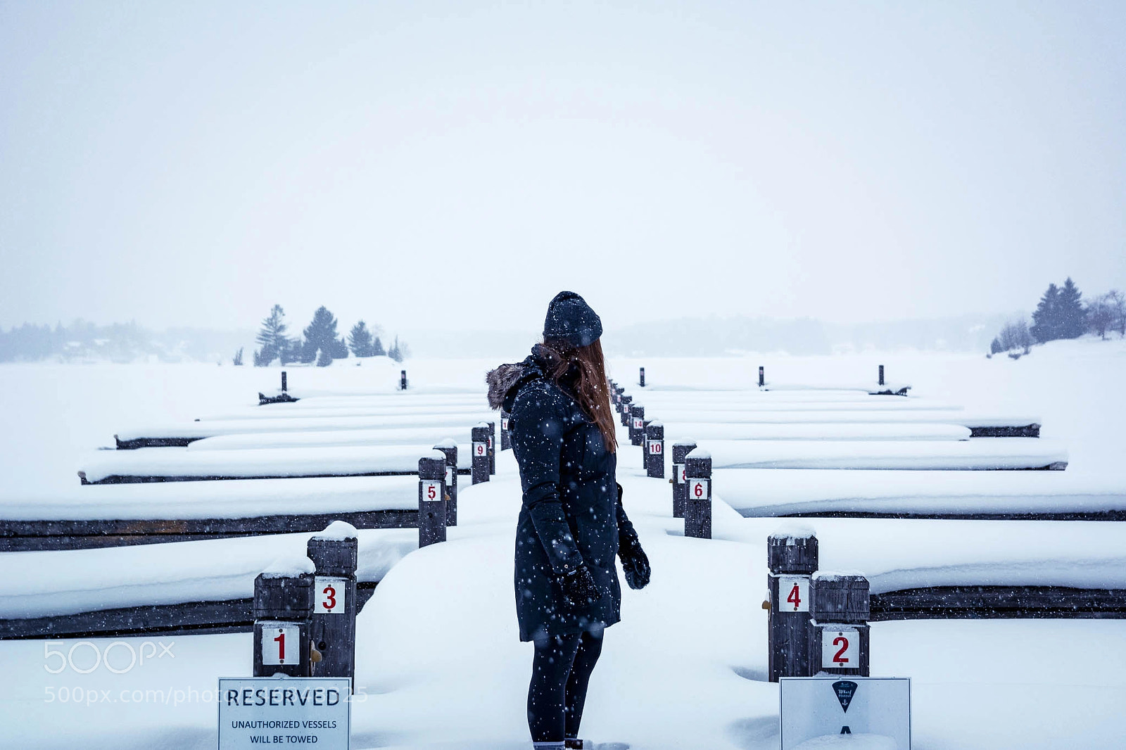 Nikon D7100 sample photo. Winter dockside photography