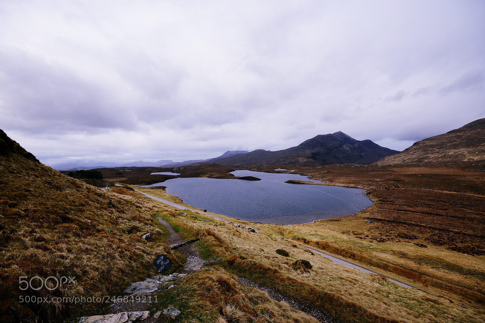 Nikon D600 sample photo. Highland loch inside moutains photography