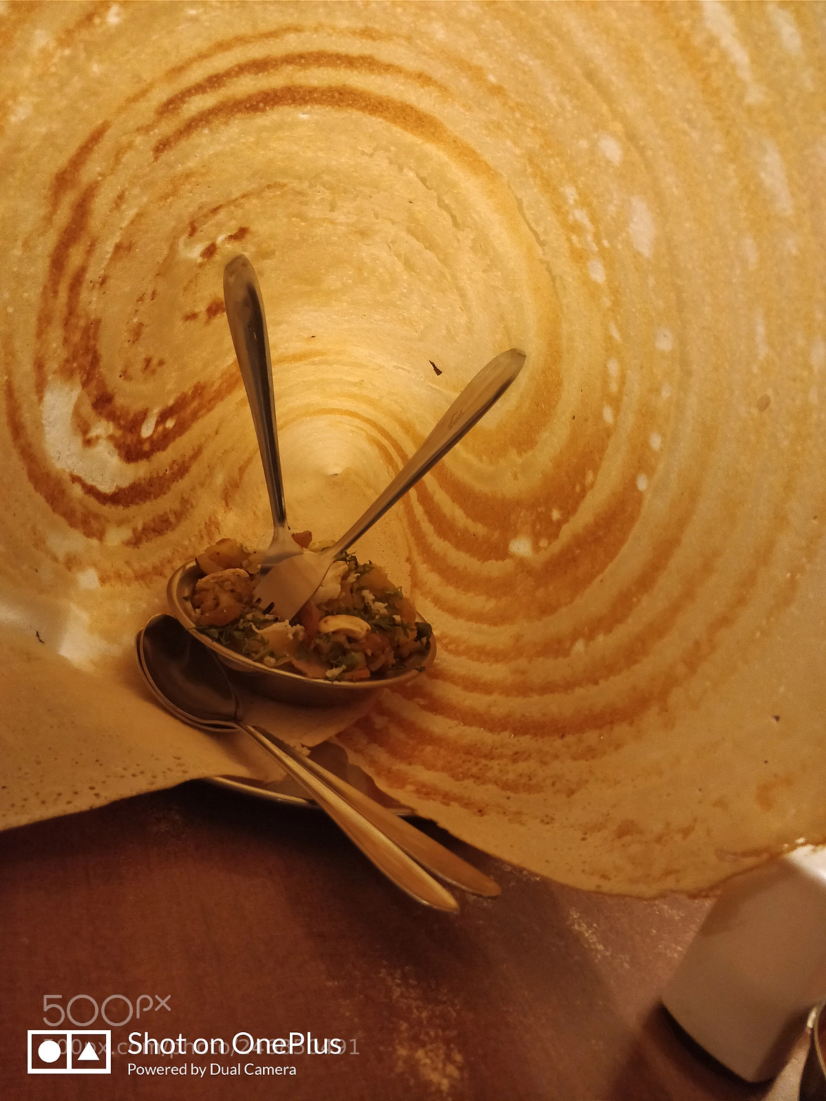 OnePlus 5T sample photo. Masala dosa photography