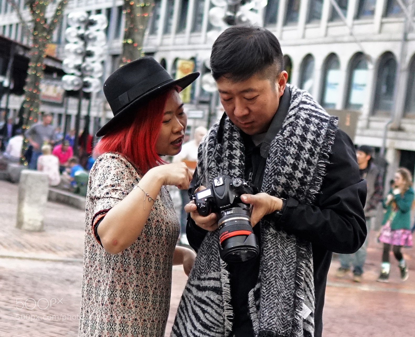 Sony a6500 sample photo. Model & photographer checking shot photography