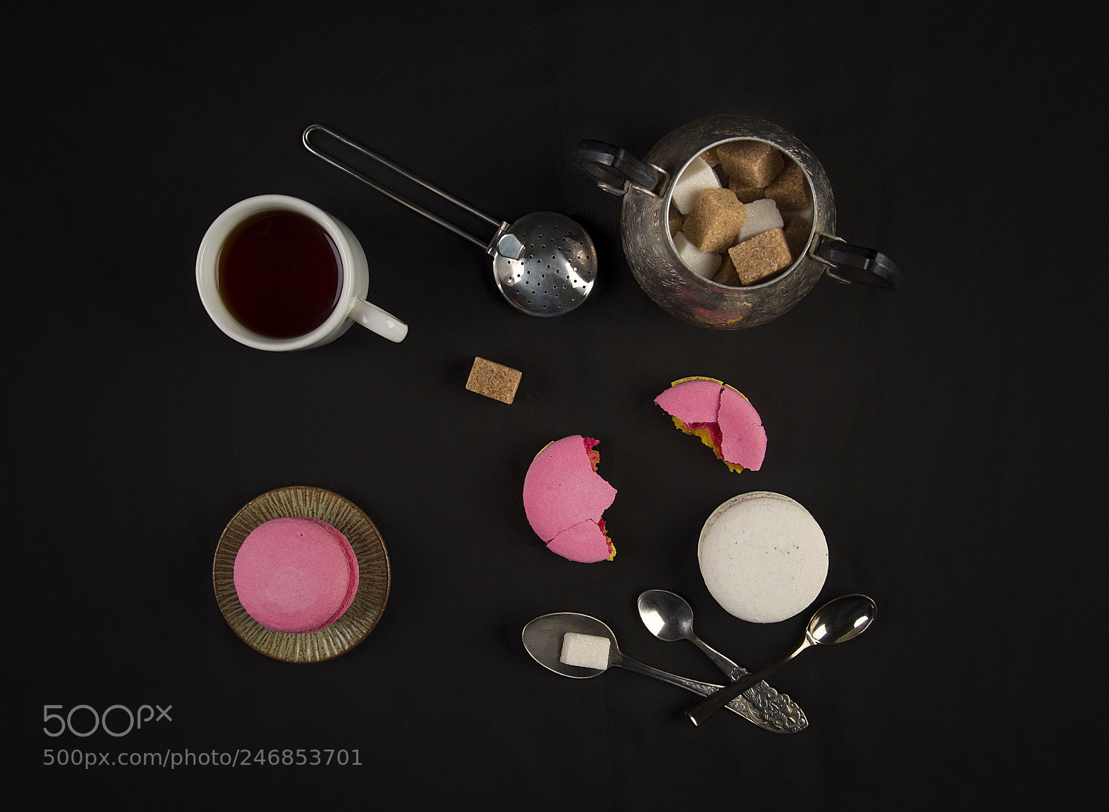 Pentax K-5 IIs sample photo. Coffee and macarons photography