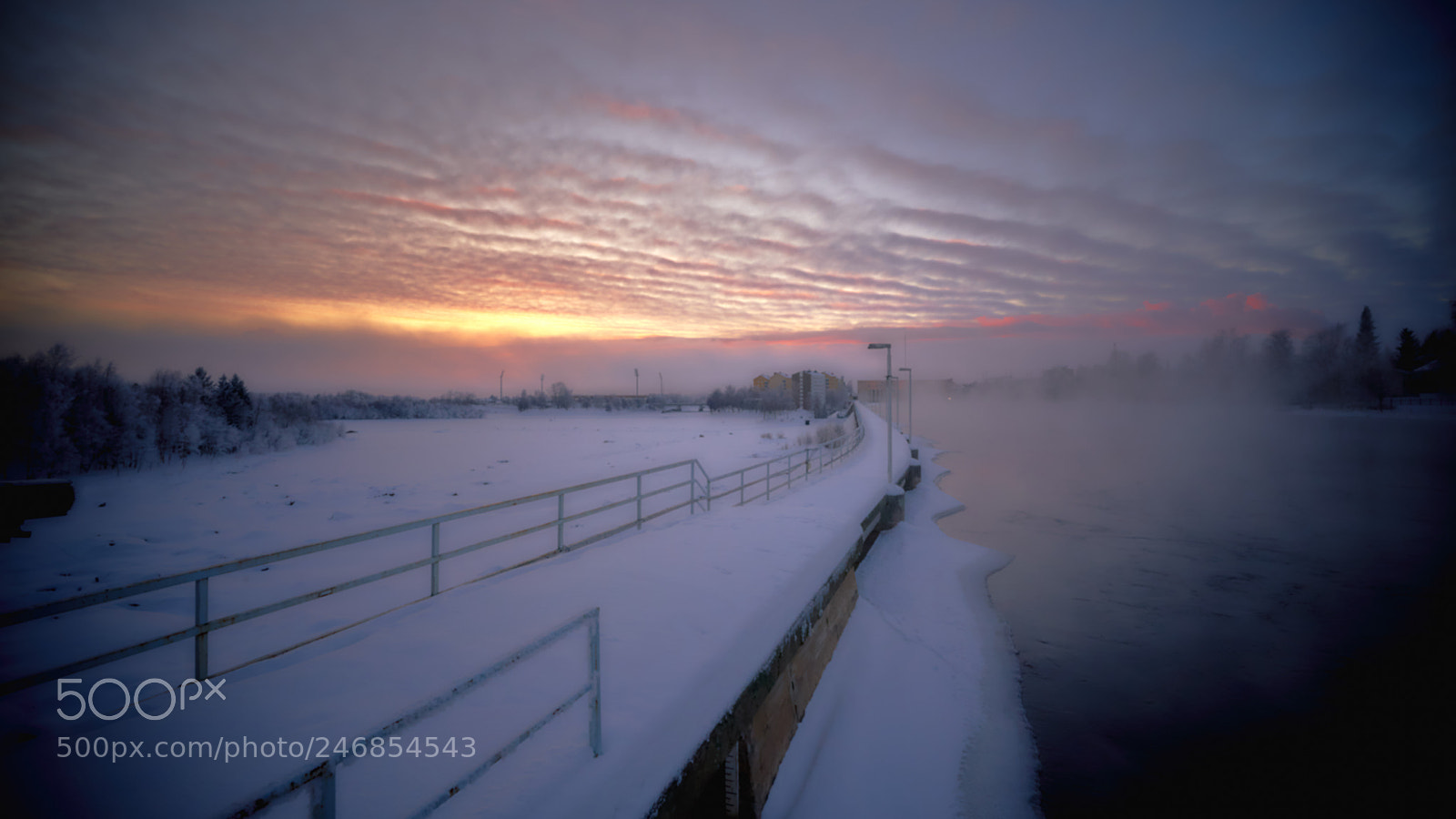 Sony a7R III sample photo. Foggy dam photography