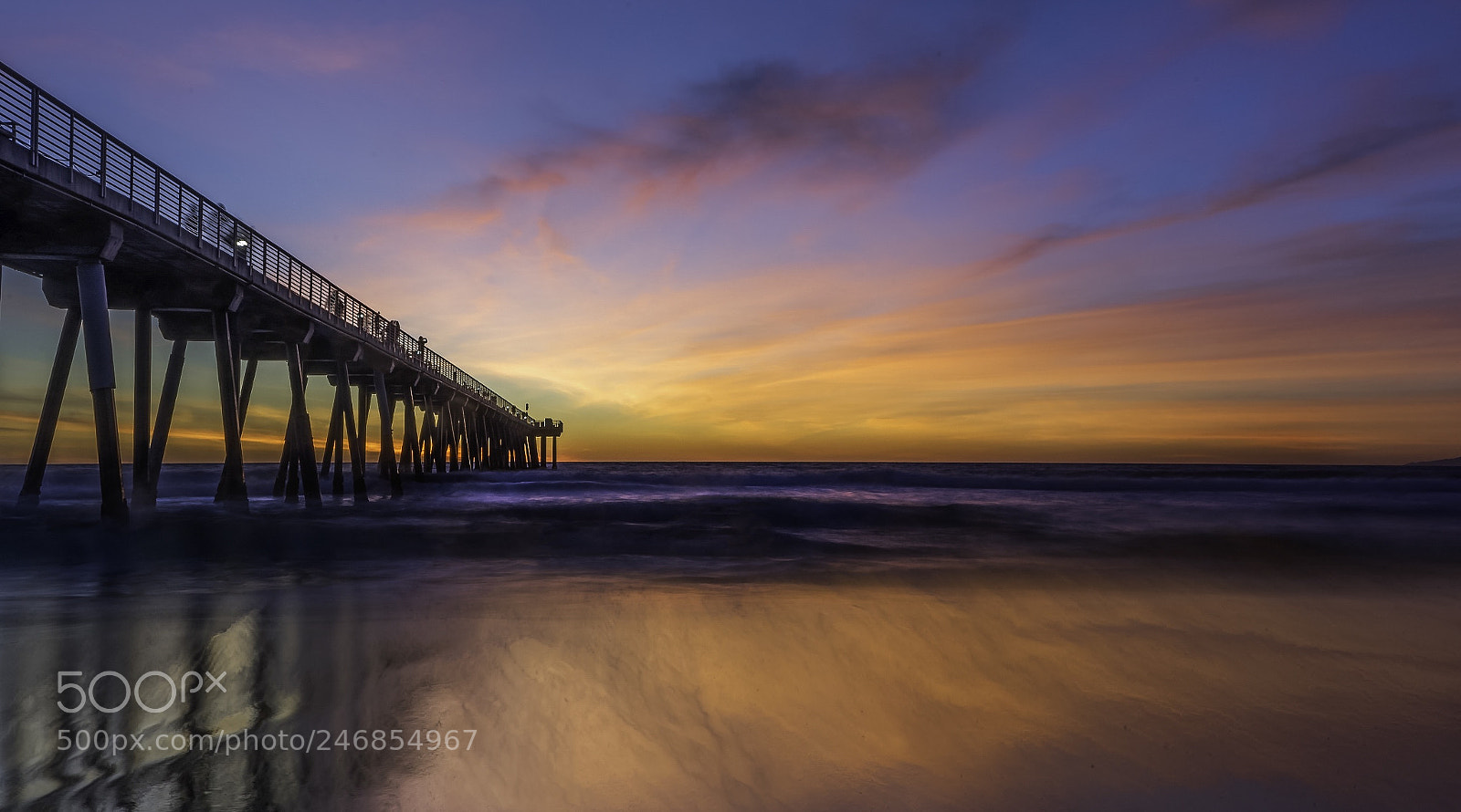 Nikon D810 sample photo. Hermosa beach pier photography