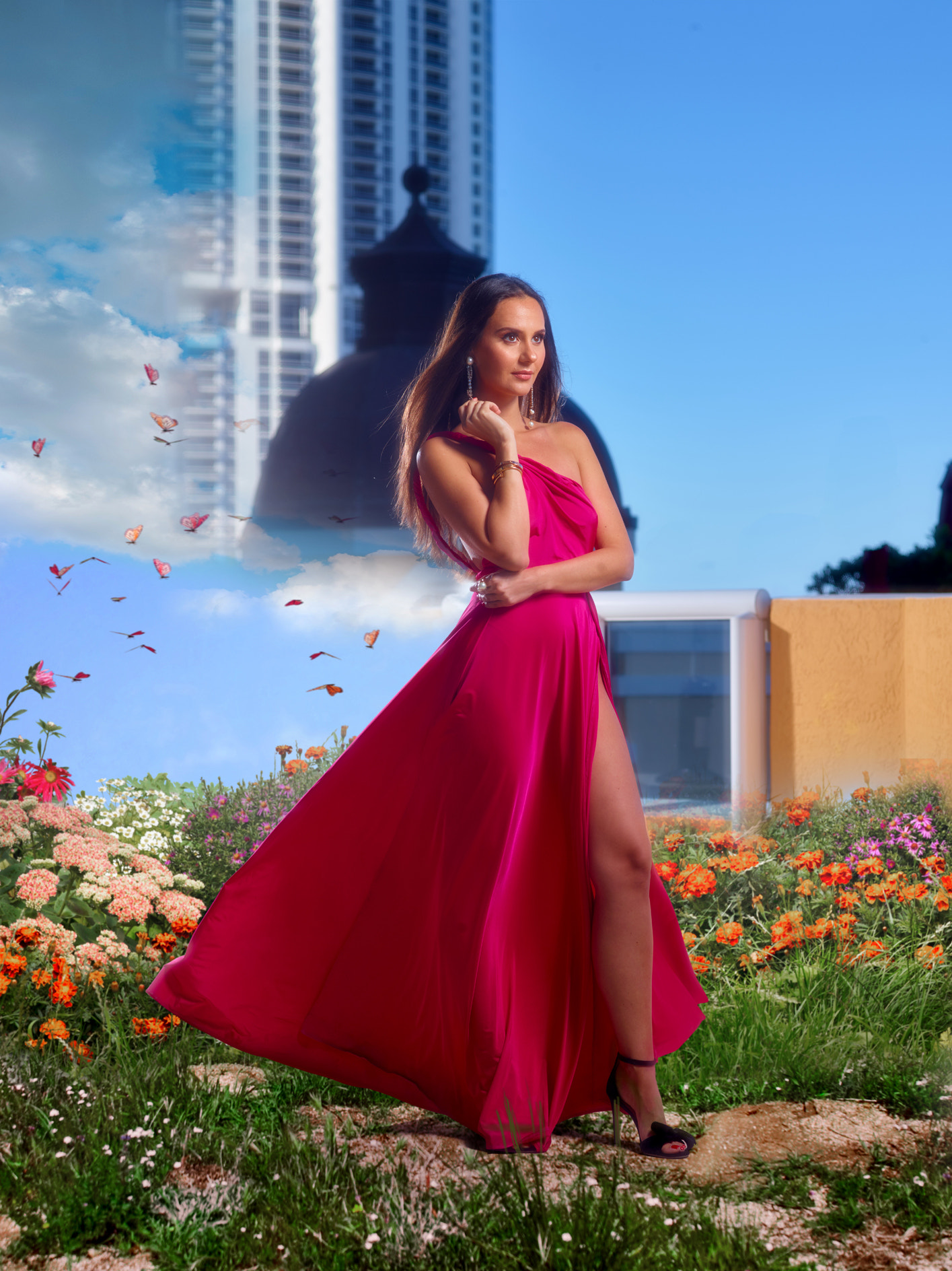 Phase One P65+ sample photo. Miami flowers field of dreams photography