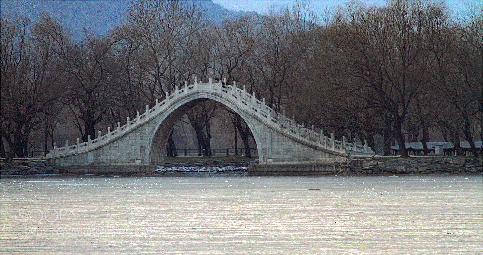 Canon EOS 7D sample photo. Arched bridge on frozen photography