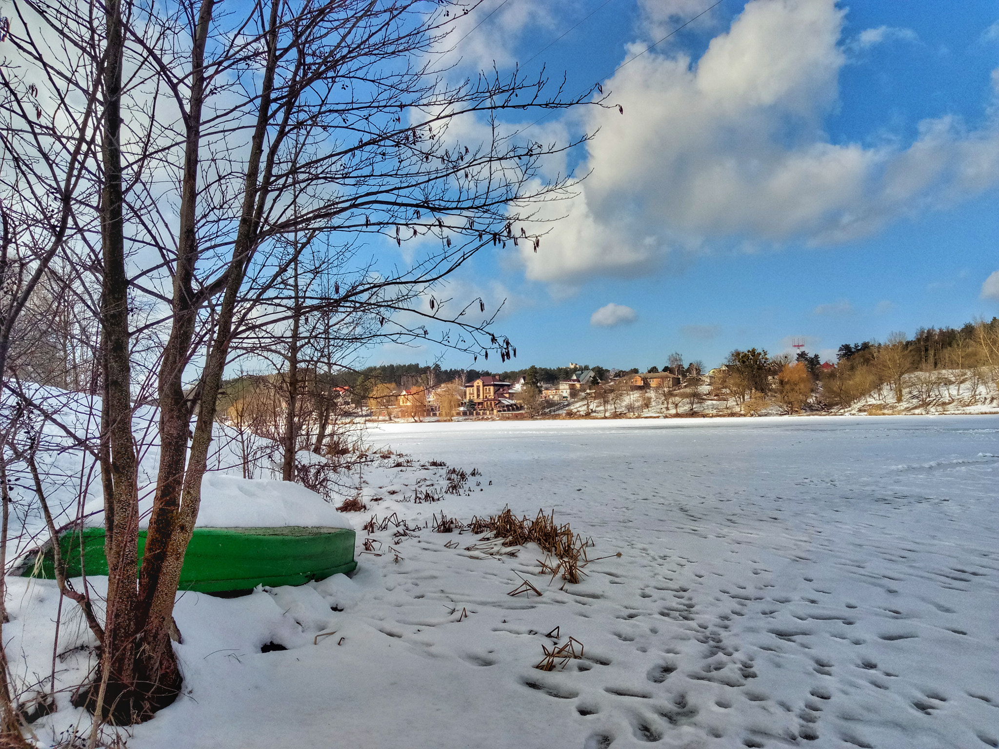 Meizu U20 sample photo. Frozen river photography