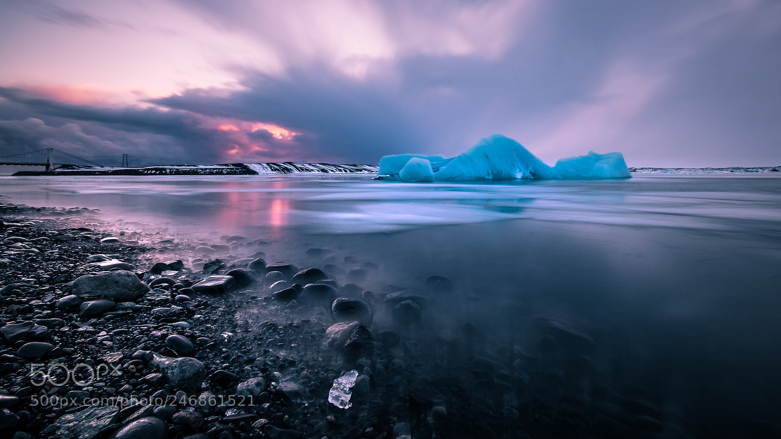 Fujifilm X-Pro2 sample photo. Sunset at the glacier photography