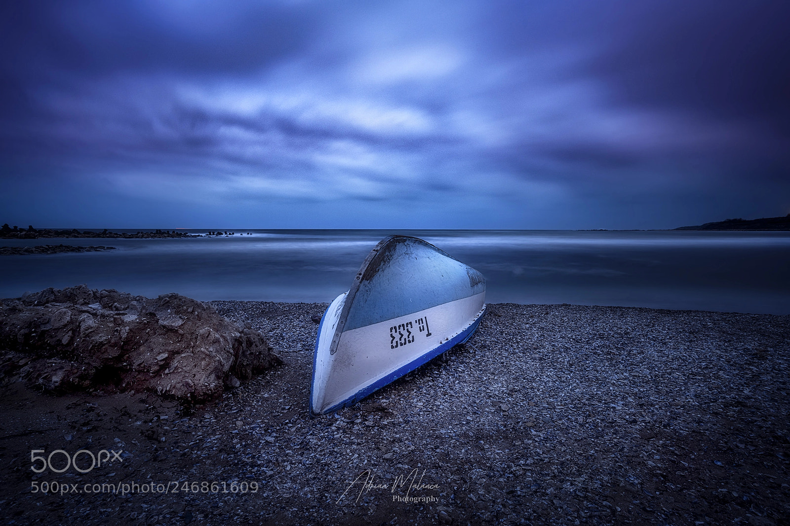 Sony a7R II sample photo. Blue boat photography