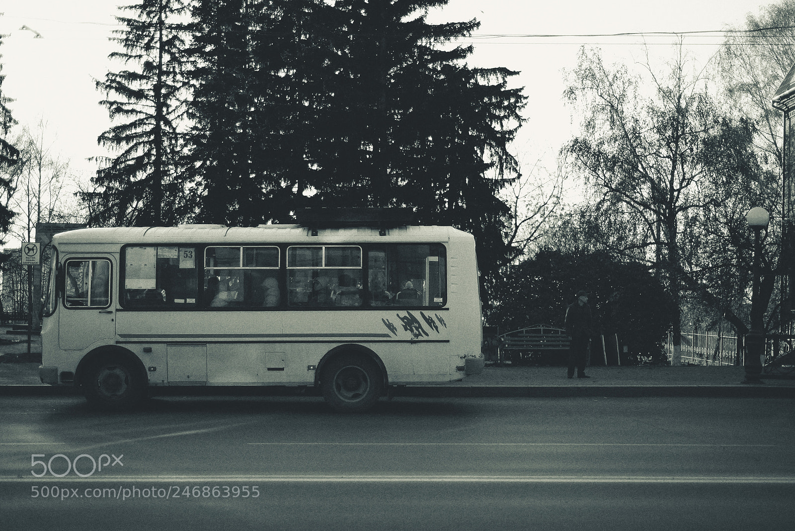 Nikon D610 sample photo. Busstop photography