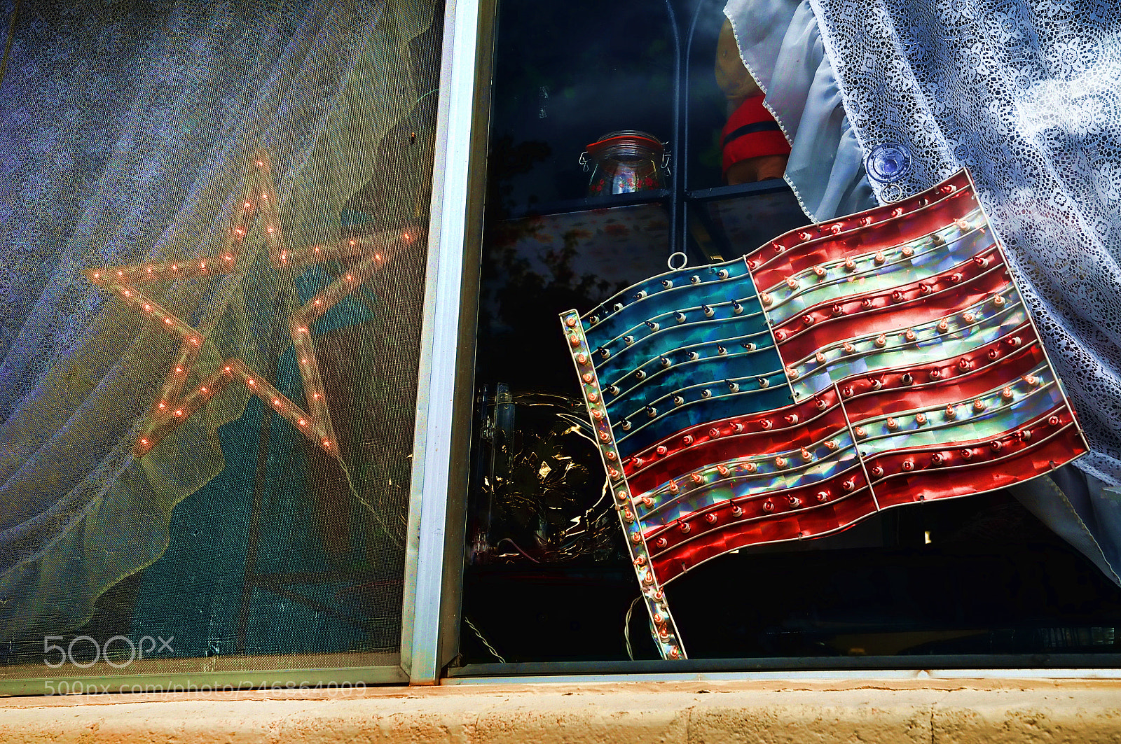 Nikon D300 sample photo. Flag and stair photography