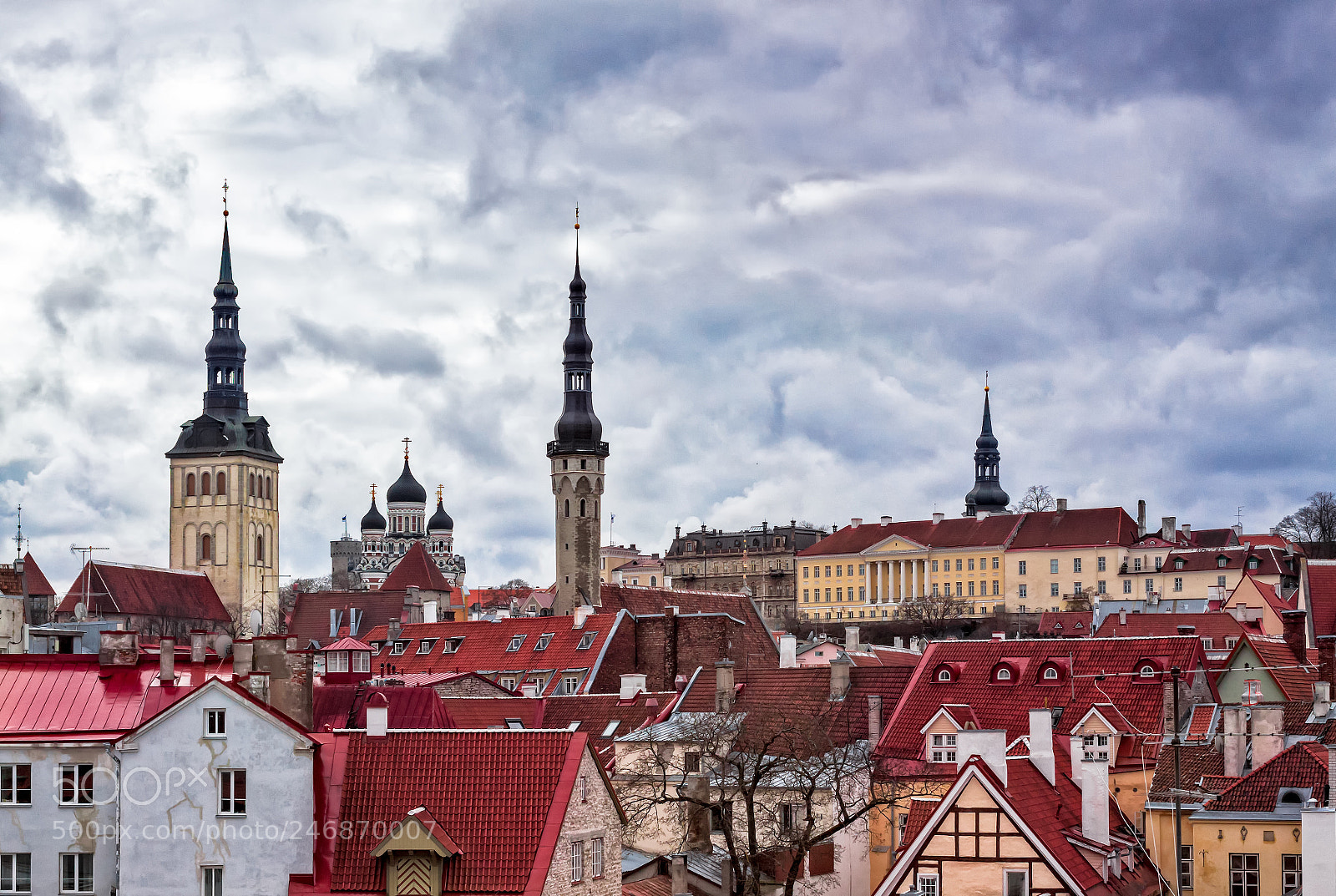 Canon EOS 50D sample photo. Towers of the tallinn photography
