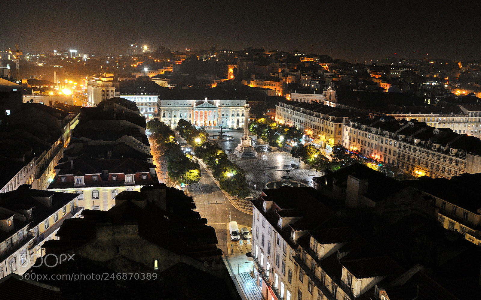 Nikon D5000 sample photo. Night in lisbon photography
