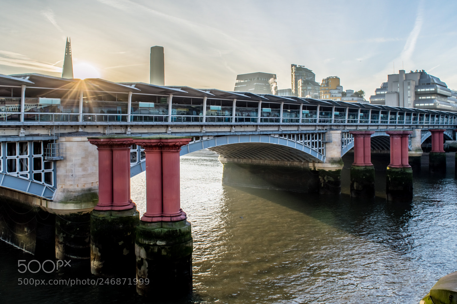 Nikon D3200 sample photo. Blackfriars bridge photography
