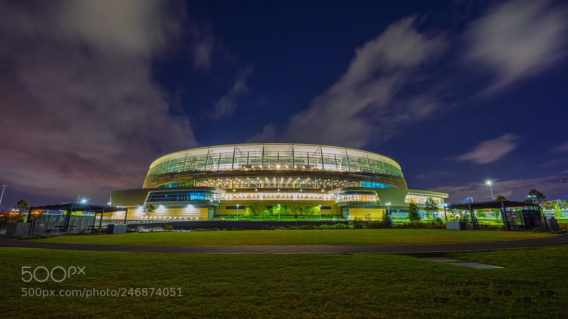 Sony a7R sample photo. Perth stadium photography