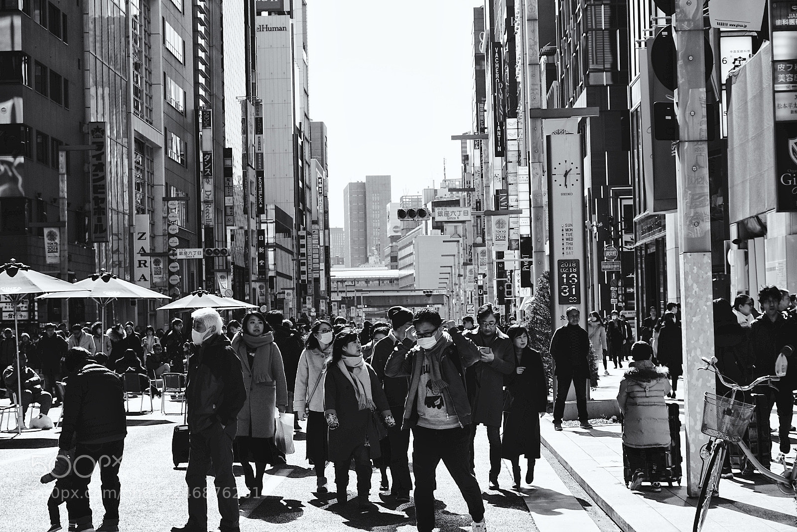 Sony a7R II sample photo. Ginza photography