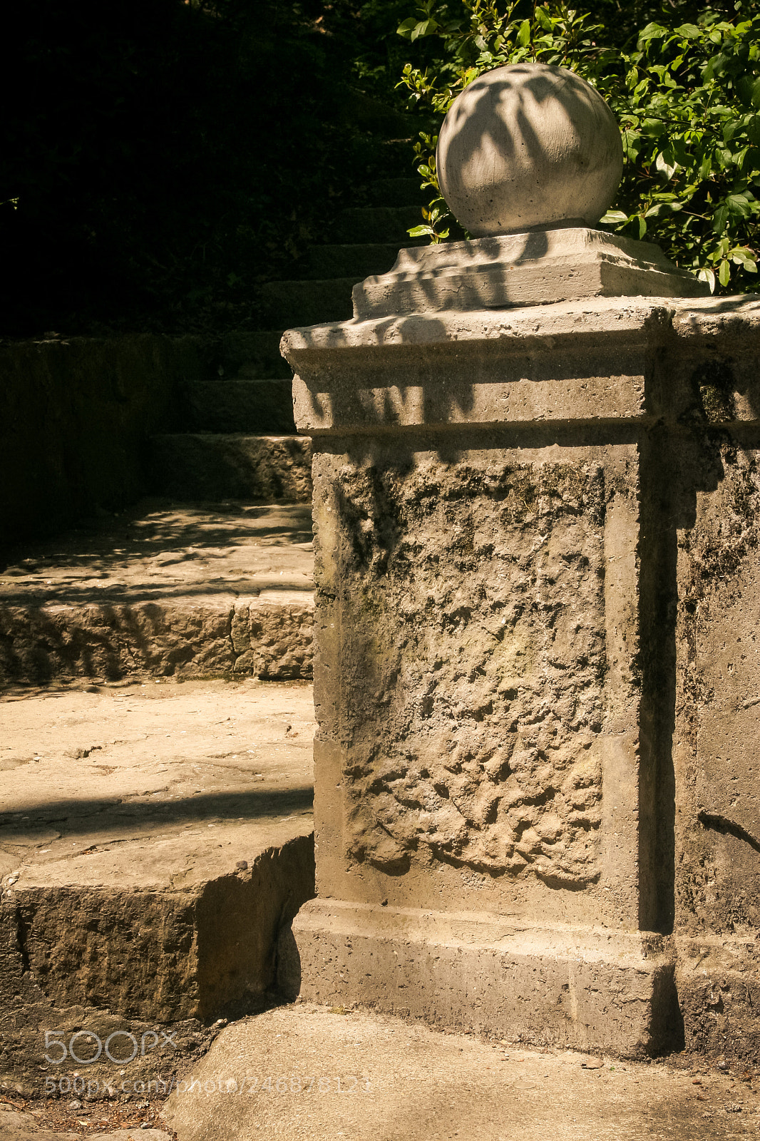 Canon EOS 30D sample photo. Stone wall walk-road in photography