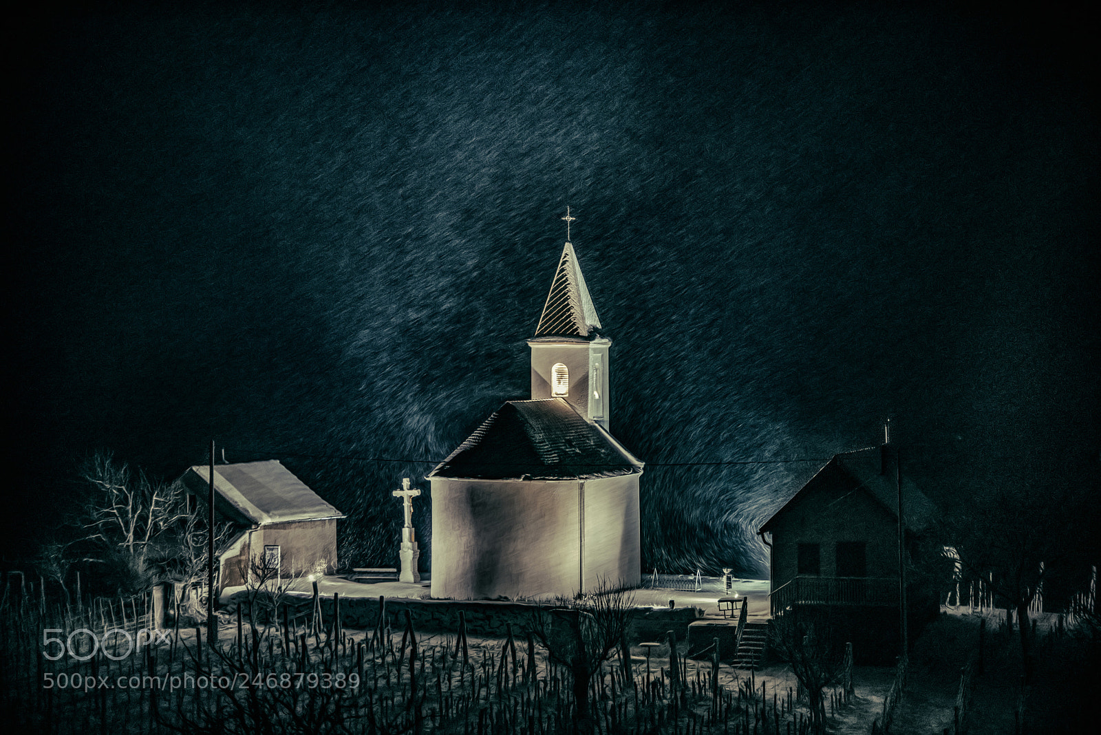 Nikon D810 sample photo. Winter-night photography