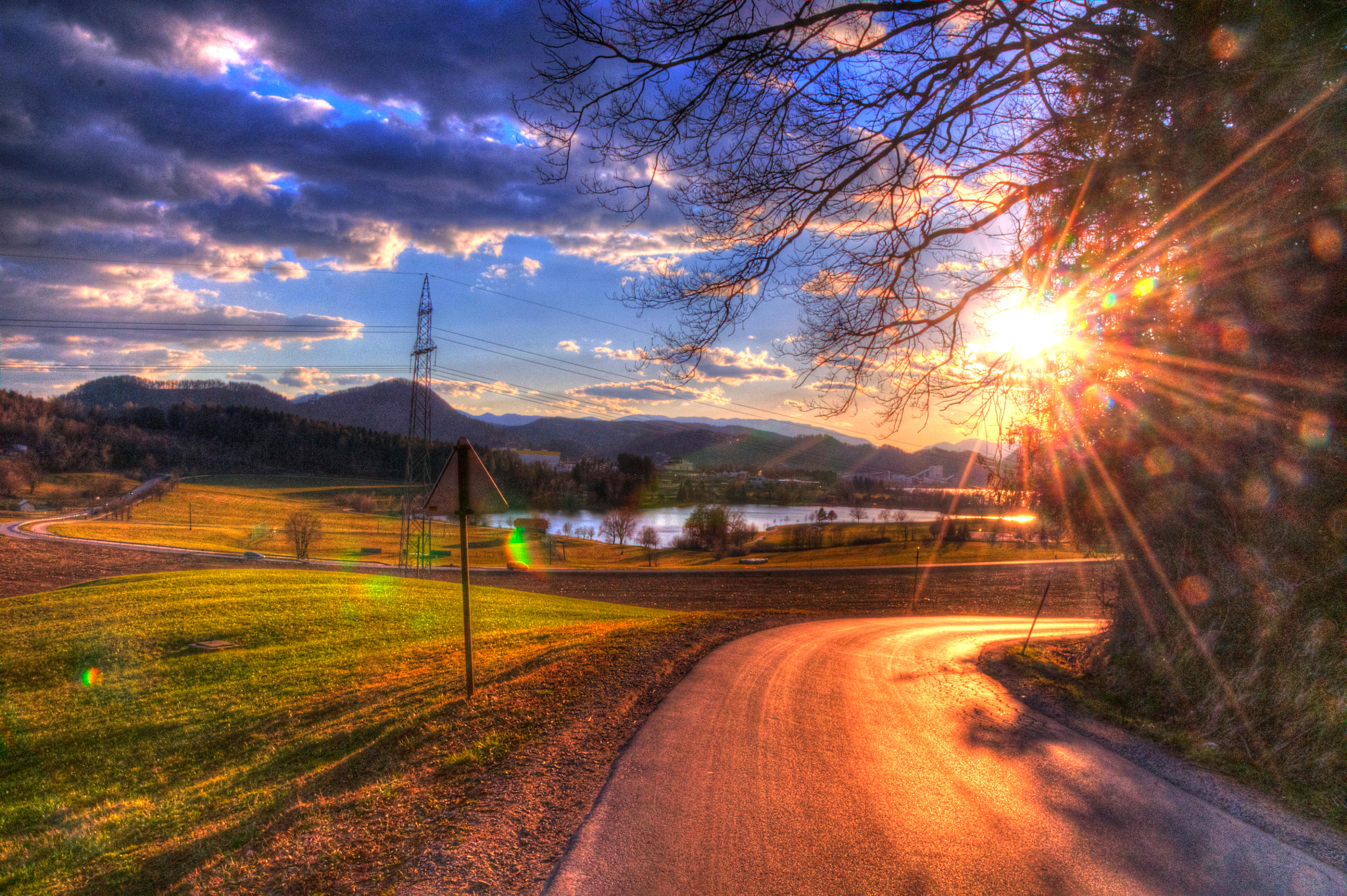Nikon D5000 sample photo. Velenje lake - sunset photography
