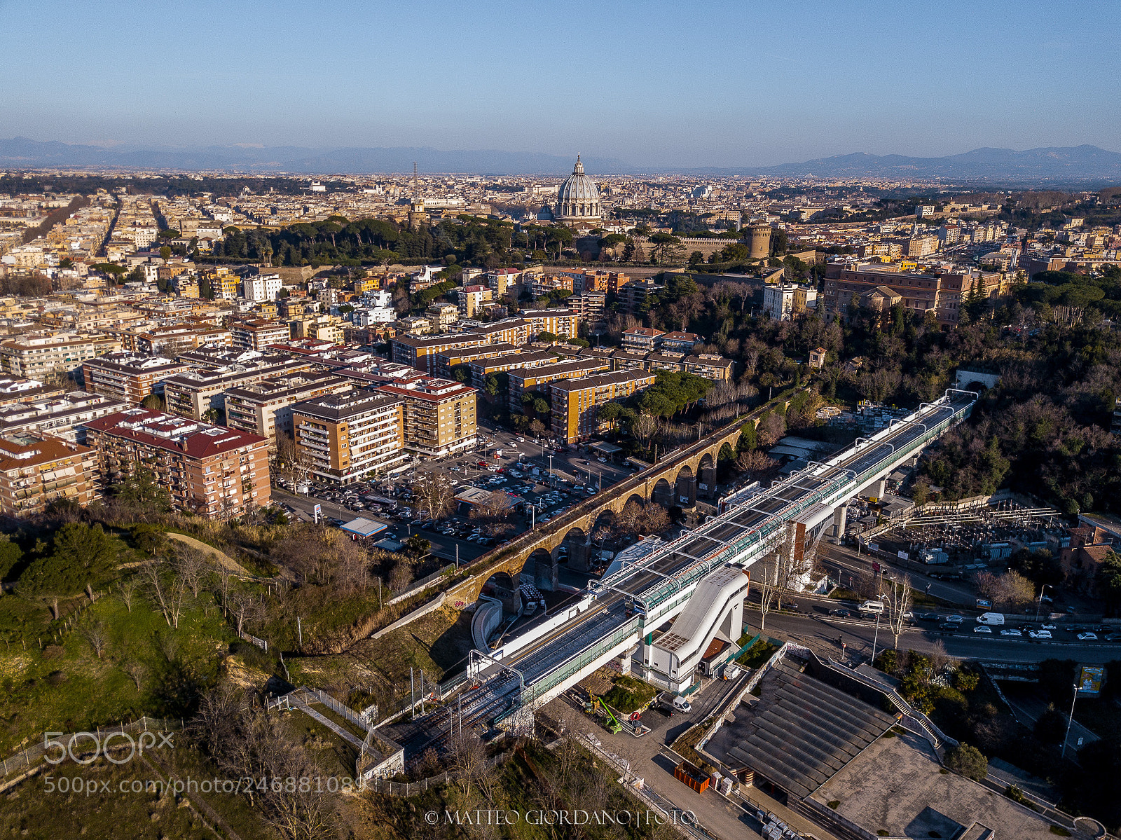 DJI FC220 sample photo. Stazione valle aurelia, roma. photography