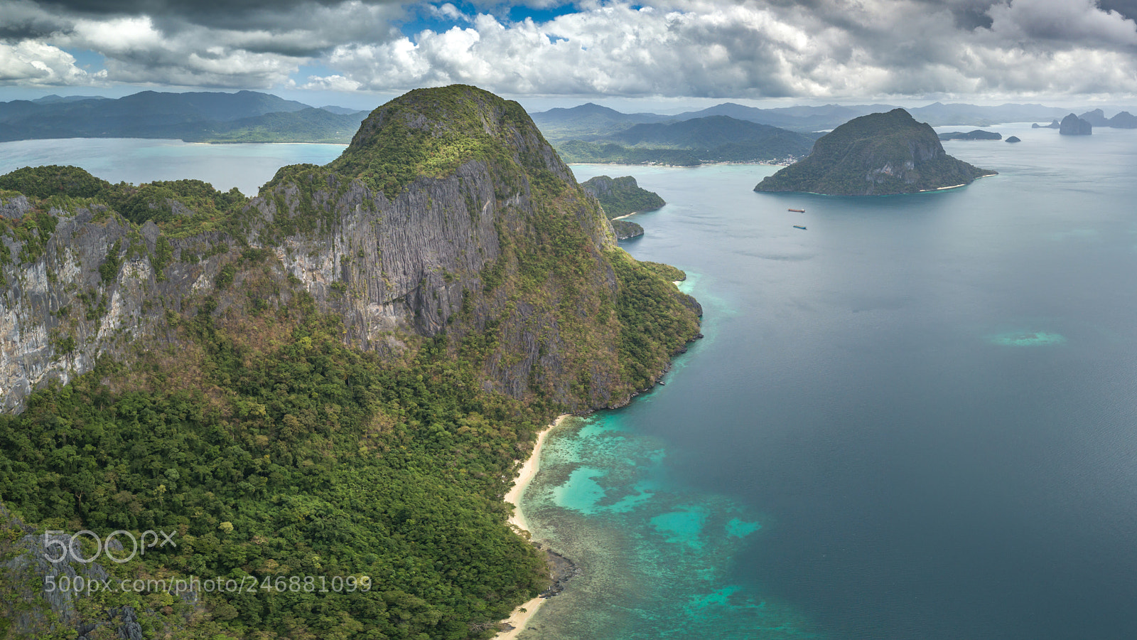 DJI FC220 sample photo. Cadlao island, el nido photography