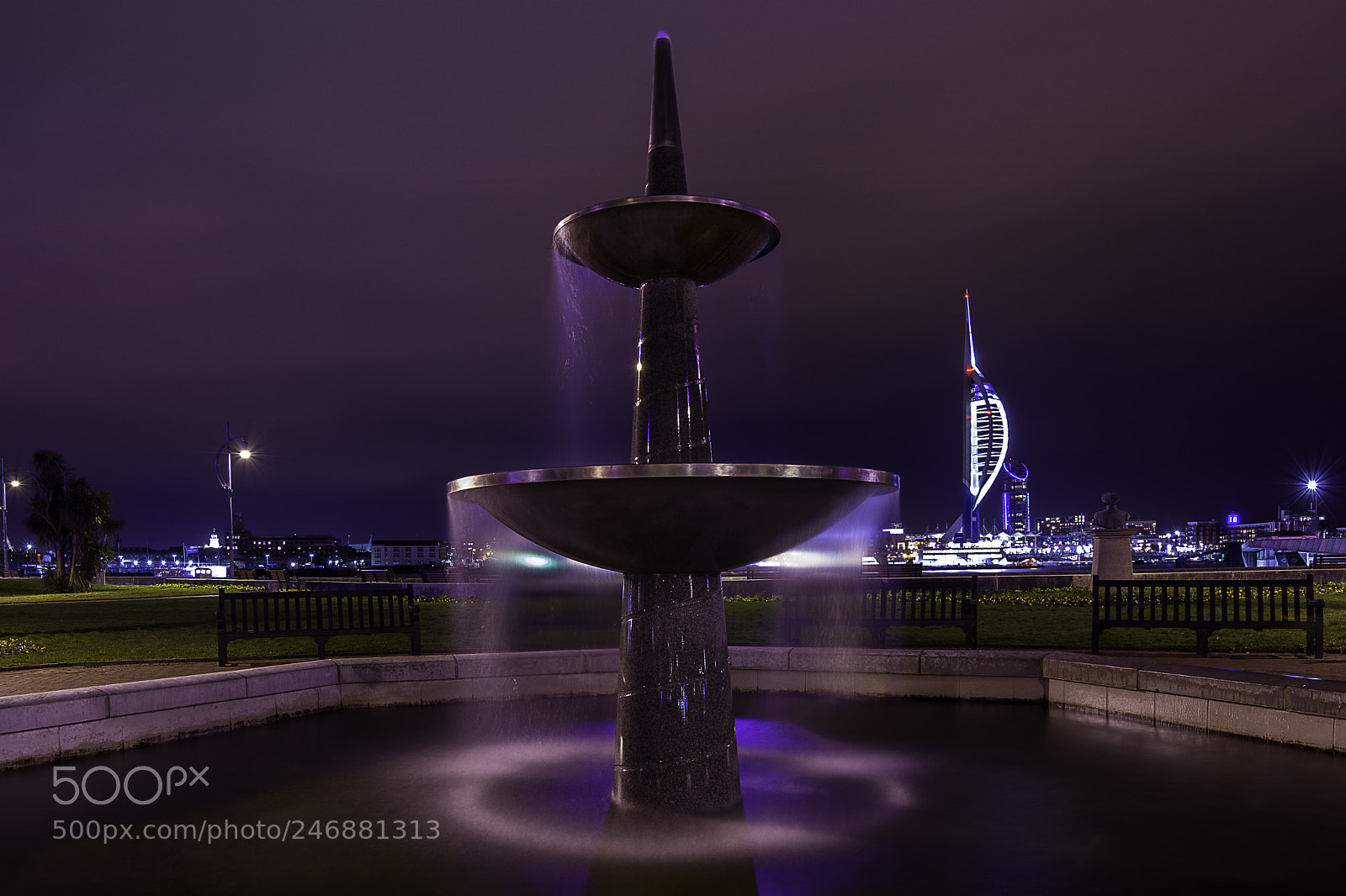Nikon D7200 sample photo. Gosport fountain photography