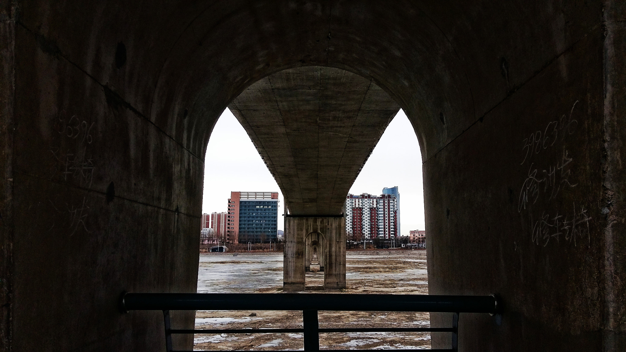 Samsung Galaxy A7 sample photo. Under the bridge photography