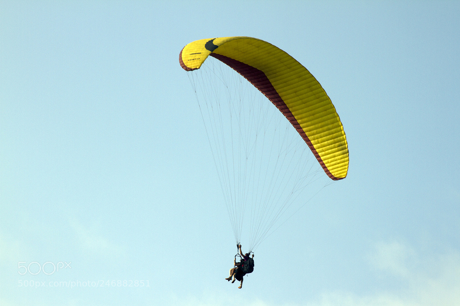Canon EOS 7D sample photo. Flying on a parachute photography