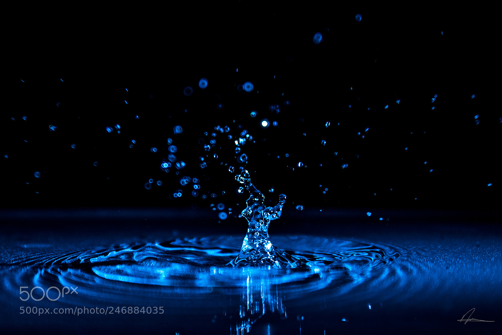 Canon EOS 6D Mark II sample photo. Water drop photography