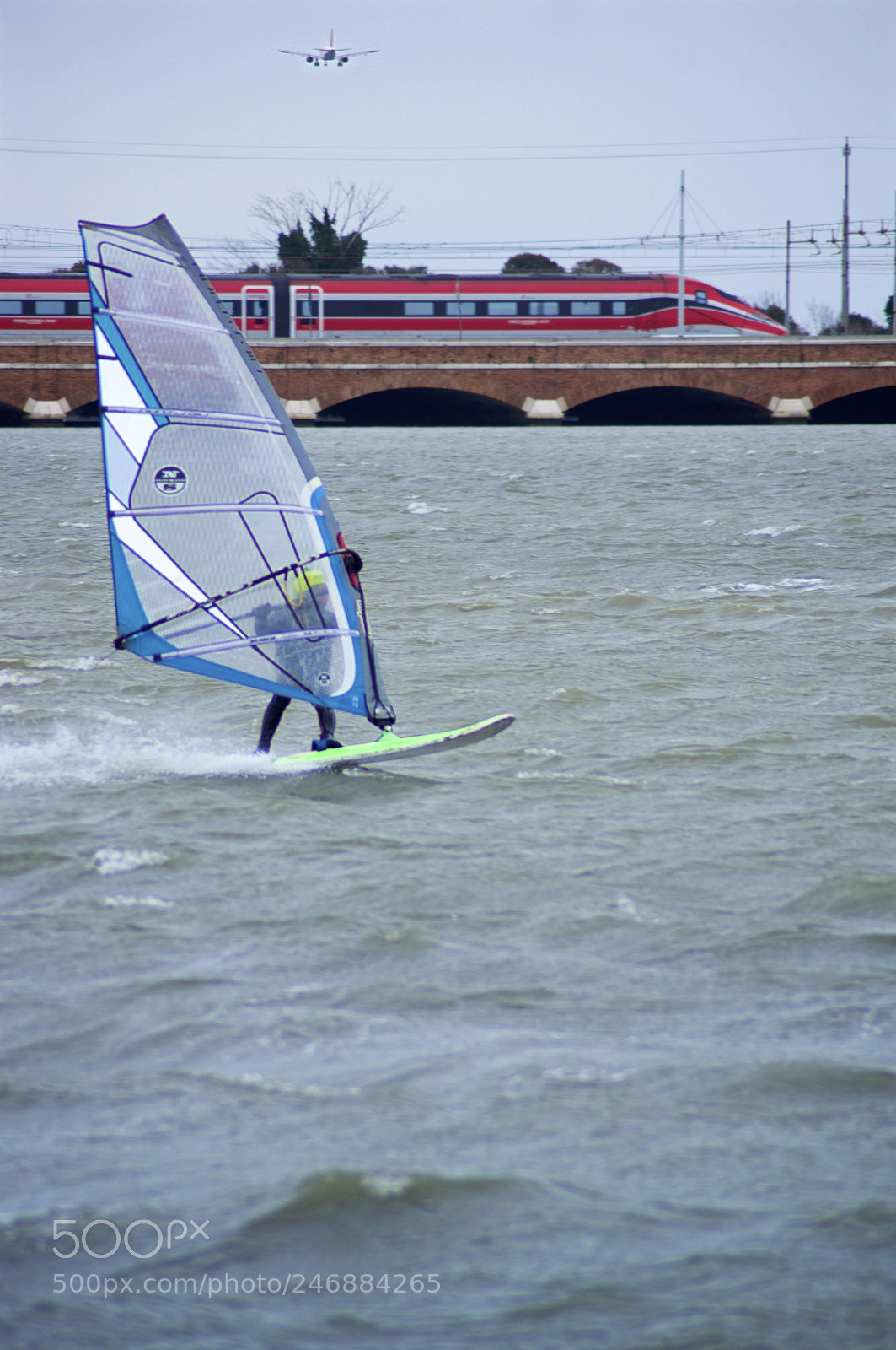 Pentax K-3 II sample photo. Windsurfer in venice lagoon 1 photography