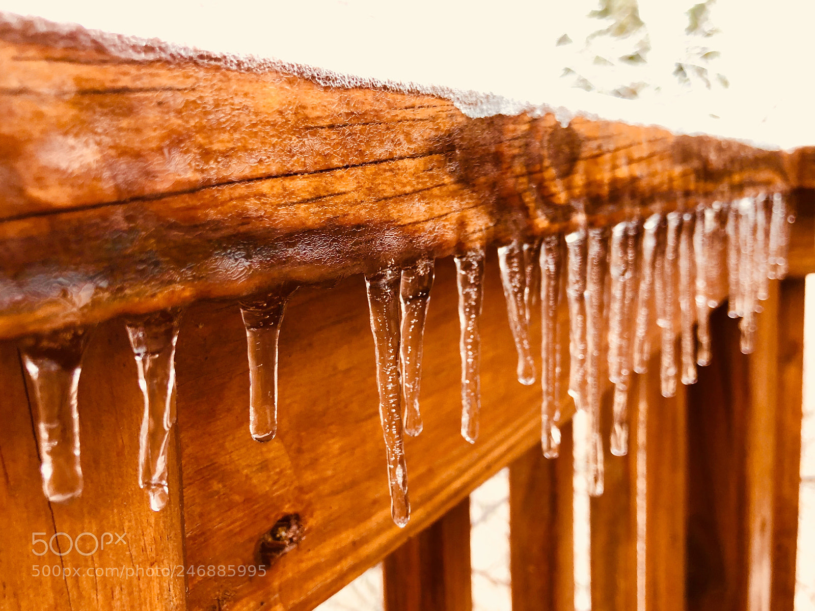 Apple iPhone X sample photo. Icicles photography