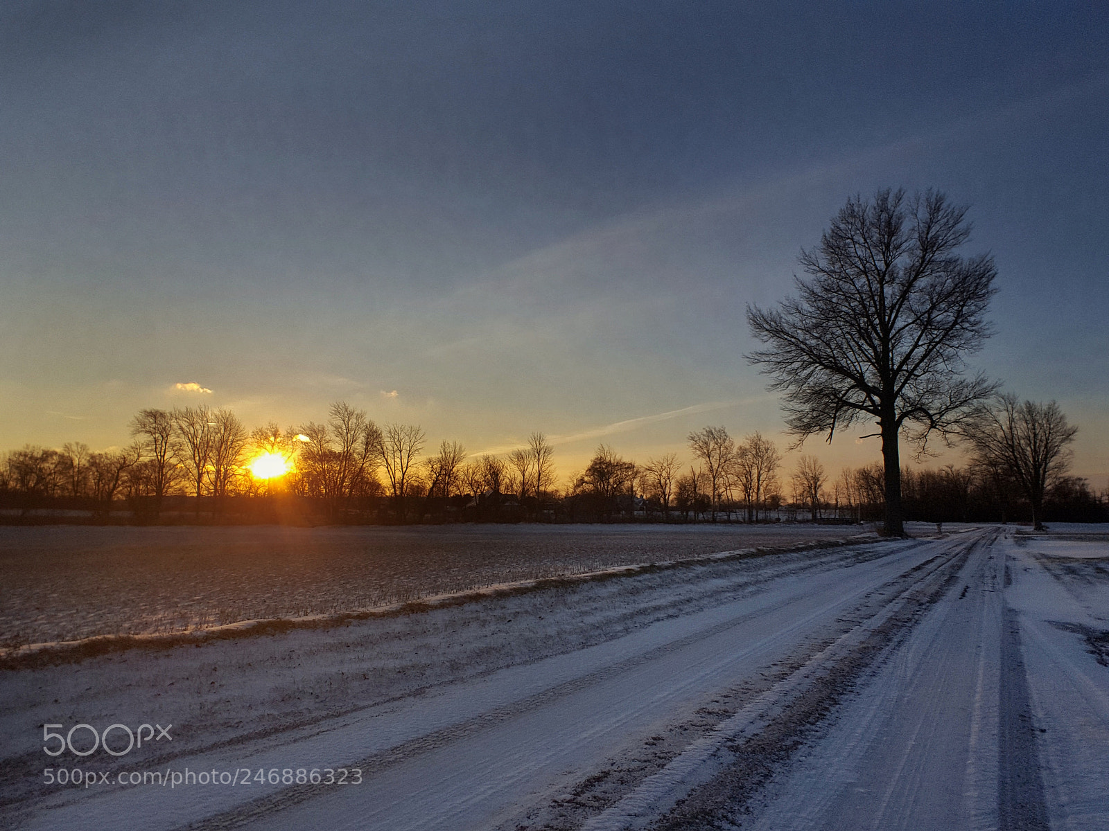 Samsung GALAXY S6 edge sample photo. Backroad sunrise photography