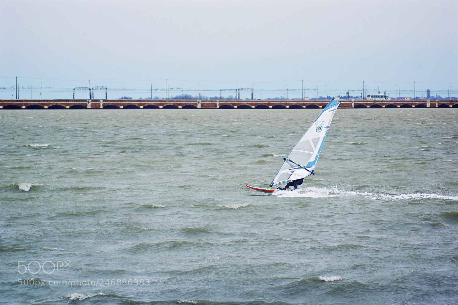 Pentax K-3 II sample photo. Windsurfer in venice lagoon 2 photography