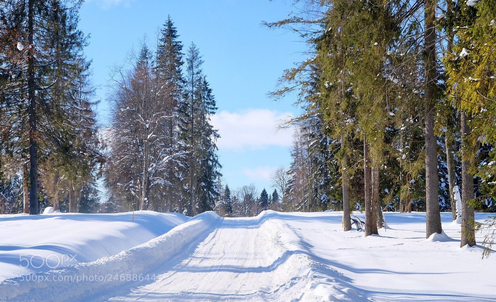 Fujifilm X-T20 sample photo. Winter road photography