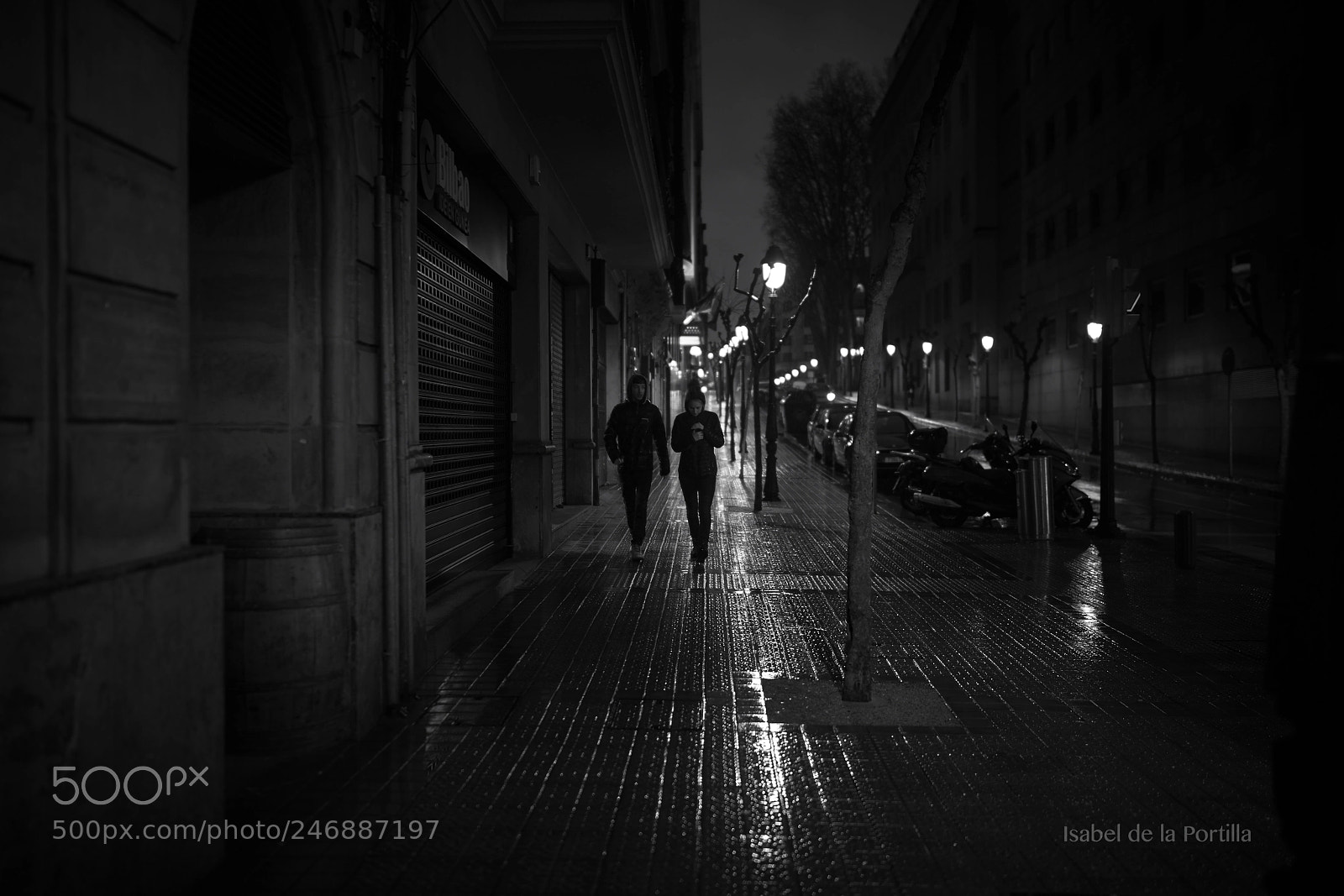 Sony a7R II sample photo. Rainy evening in bilbao photography