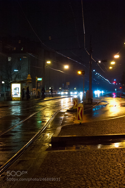 Nikon D70 sample photo. Night street photography
