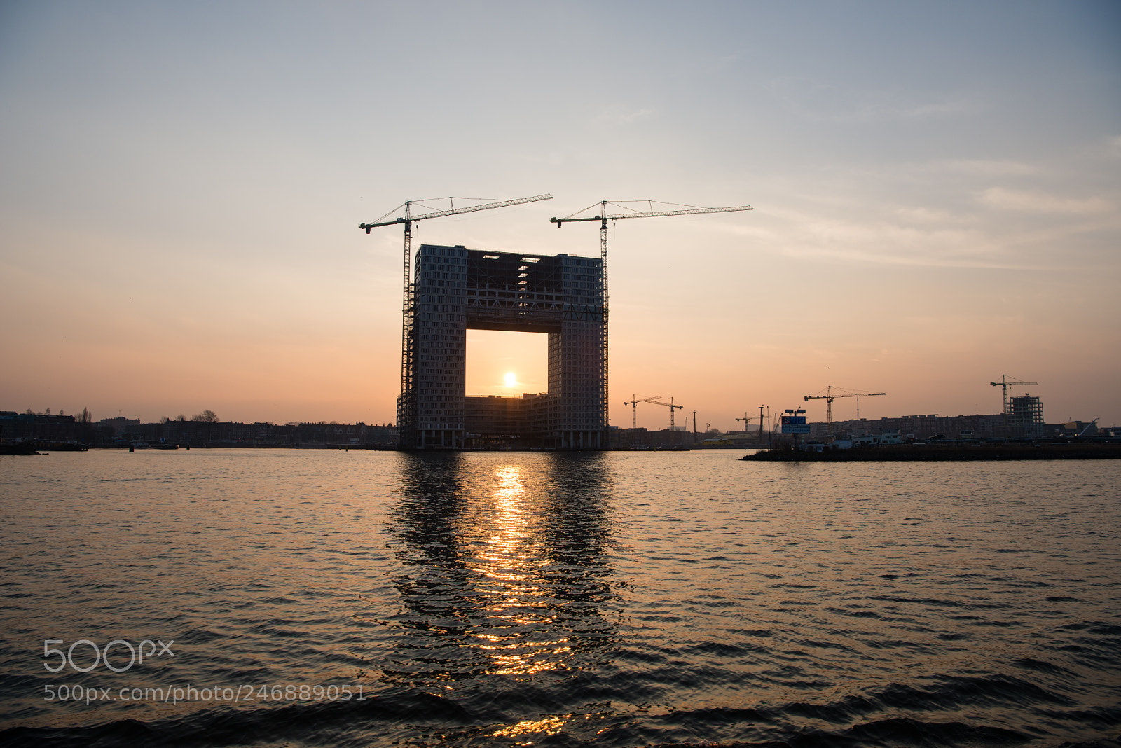 Nikon D800 sample photo. Sunset in amsterdam photography