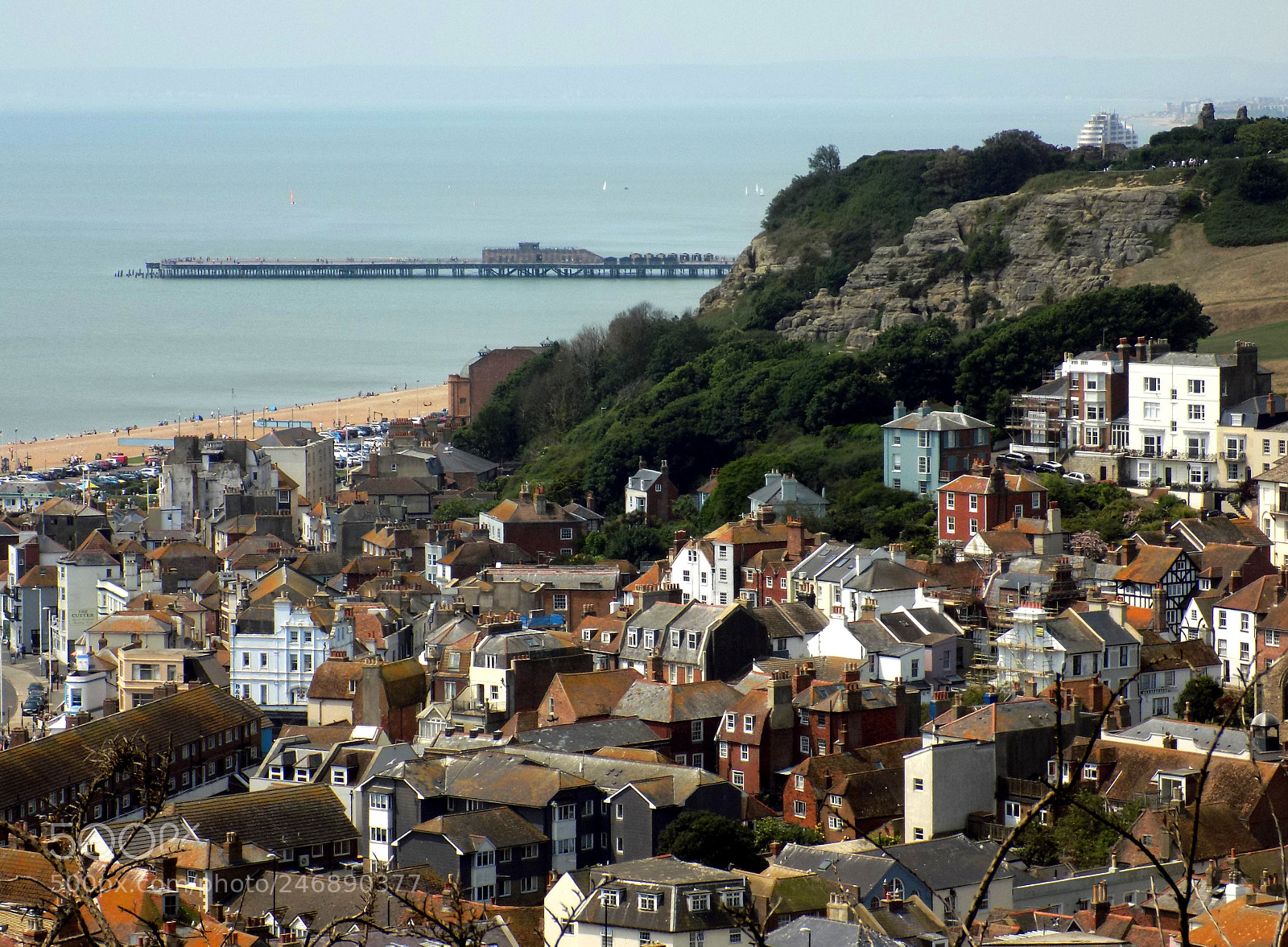 Nikon COOLPIX L340 sample photo. Hastings viewed from east photography