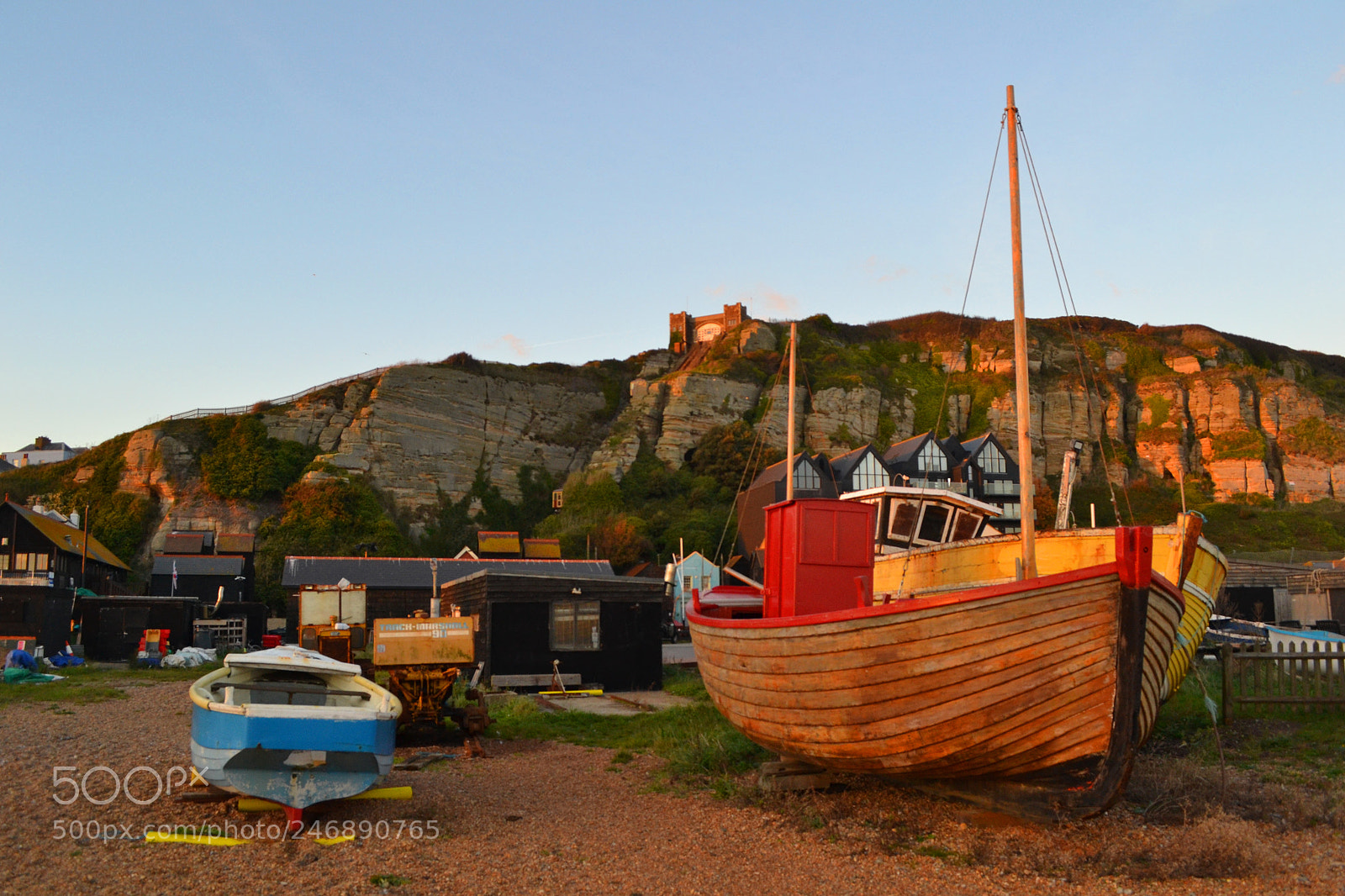 Nikon D3100 sample photo. Hastings fishing boats jpg photography