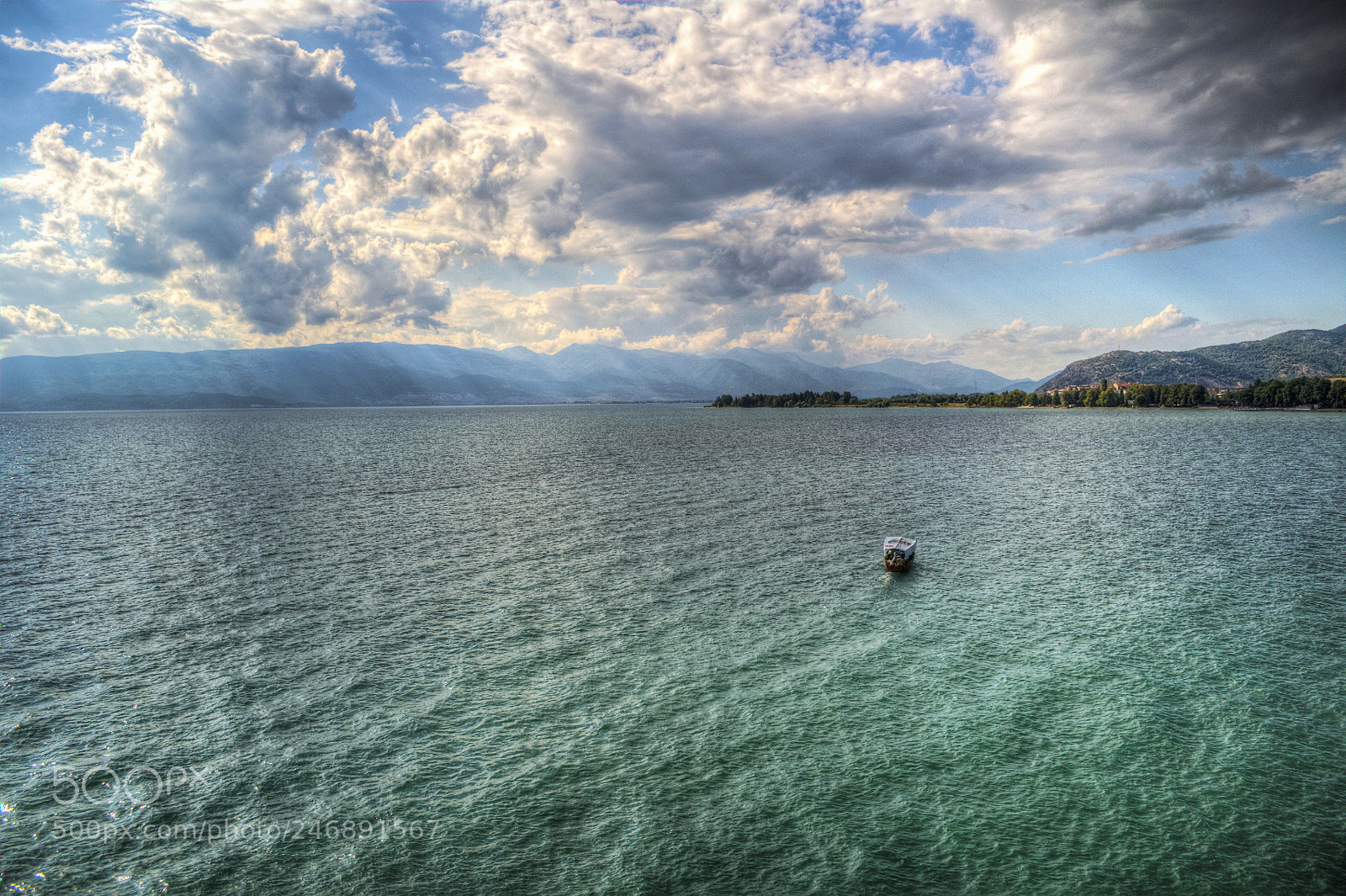 Nikon D5000 sample photo. Lake and boat photography