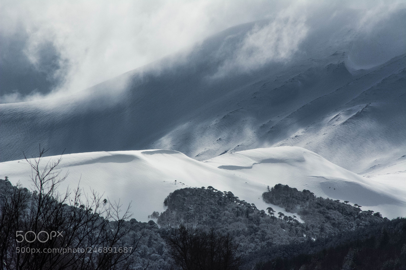 Nikon D5200 sample photo. Clouds snow photography