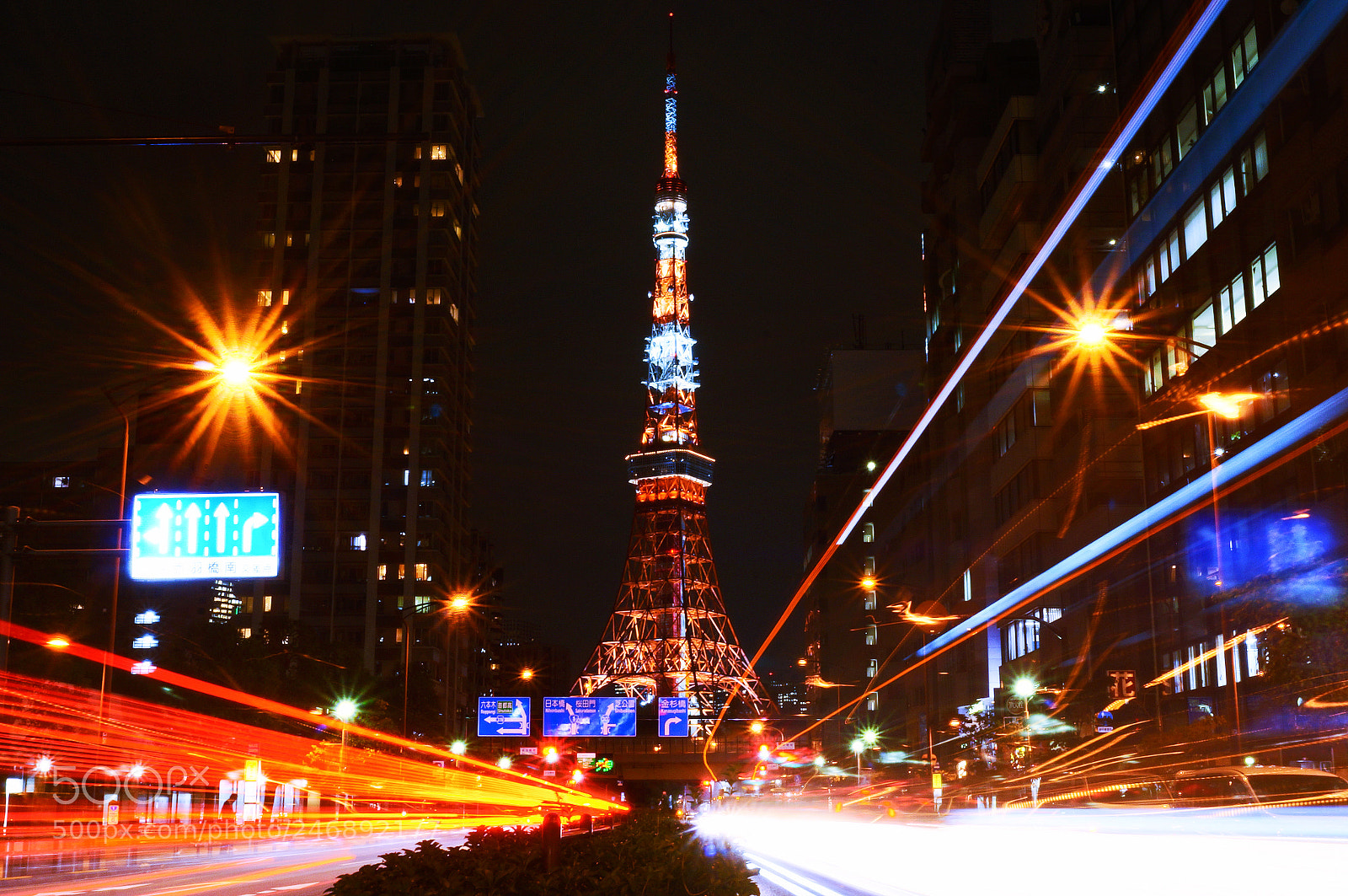 Sony SLT-A57 sample photo. Tokyo tower light beam photography