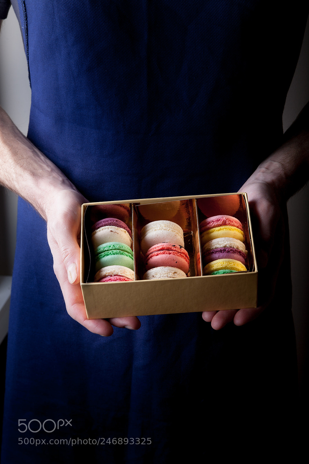 Canon EOS 5D sample photo. A box on macaroons photography