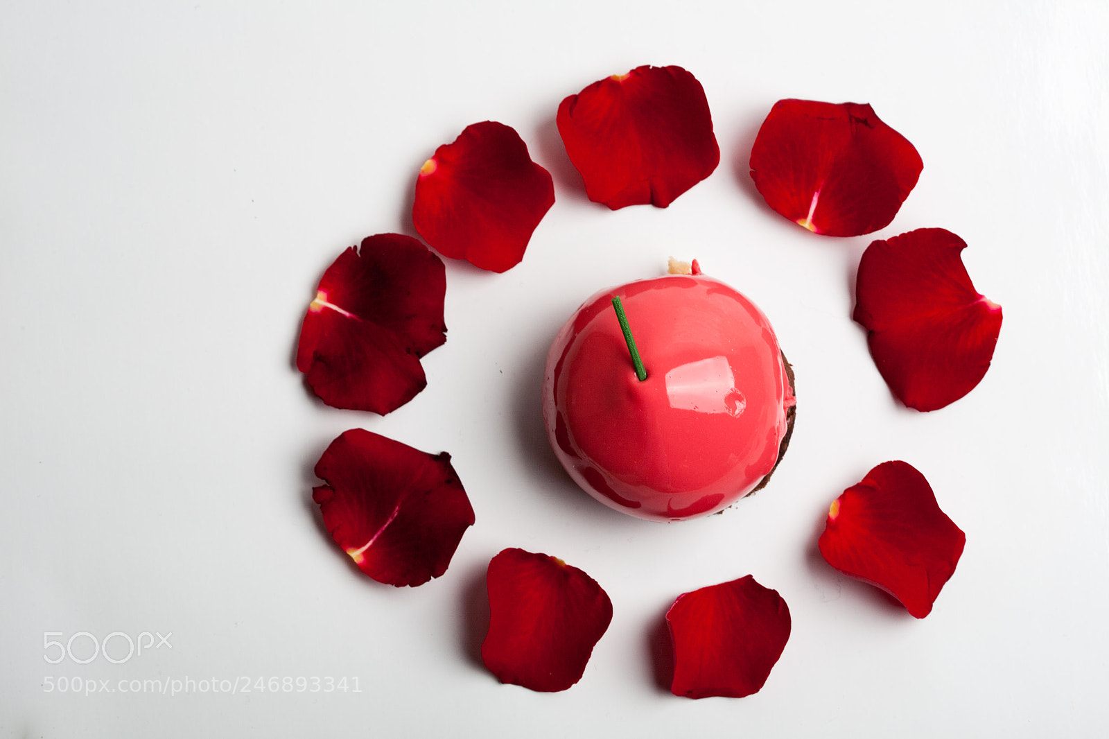 Canon EOS 5D sample photo. Red cherry mousse dessert photography