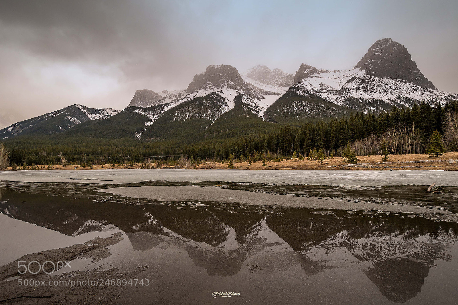 Nikon D500 sample photo. Three sisters - banff photography
