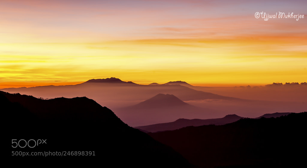 Canon EOS 5D sample photo. Sunrise over mount bromo photography