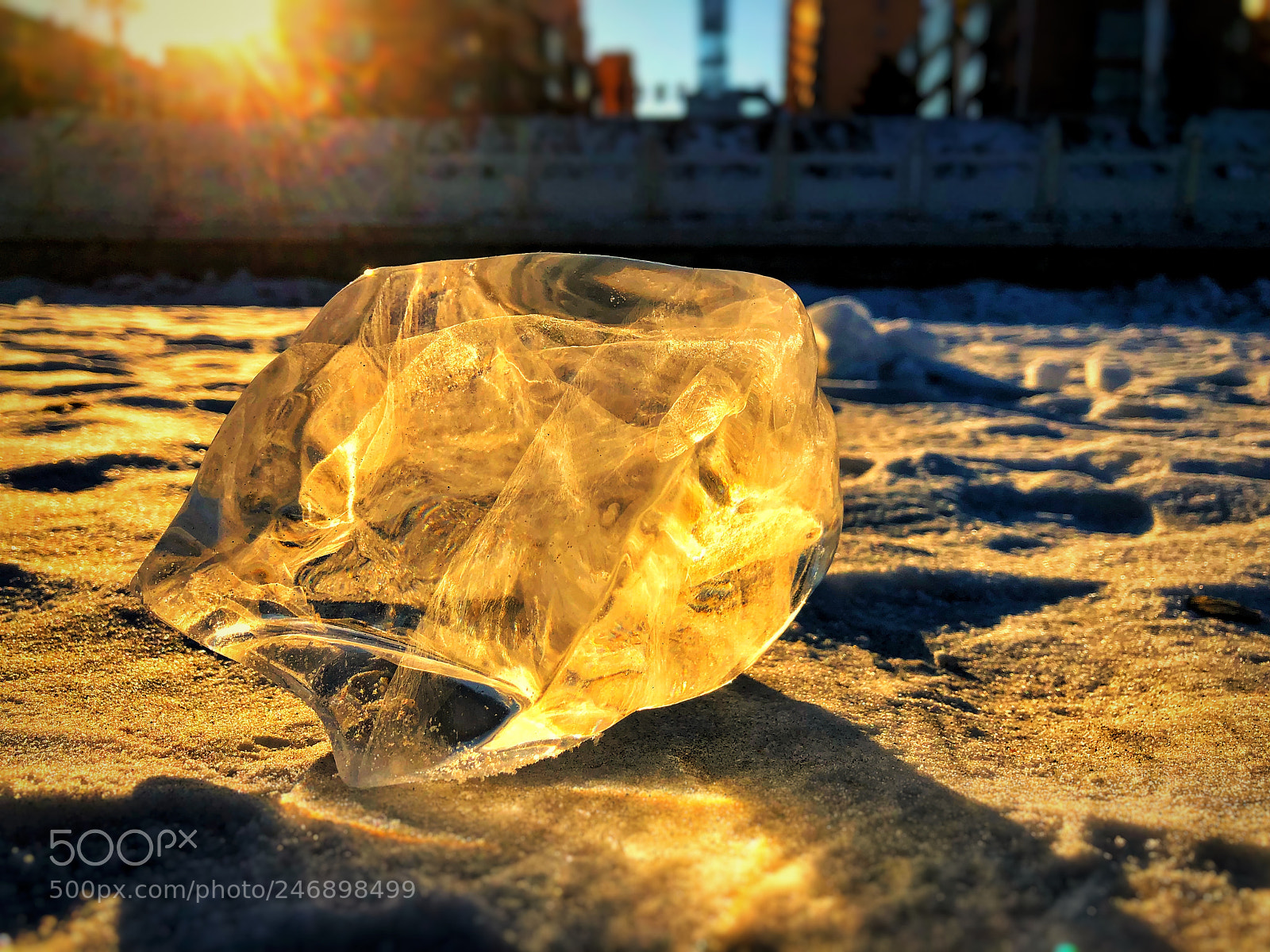 Apple iPhone 8 Plus sample photo. Sunset ice,warm ice. photography