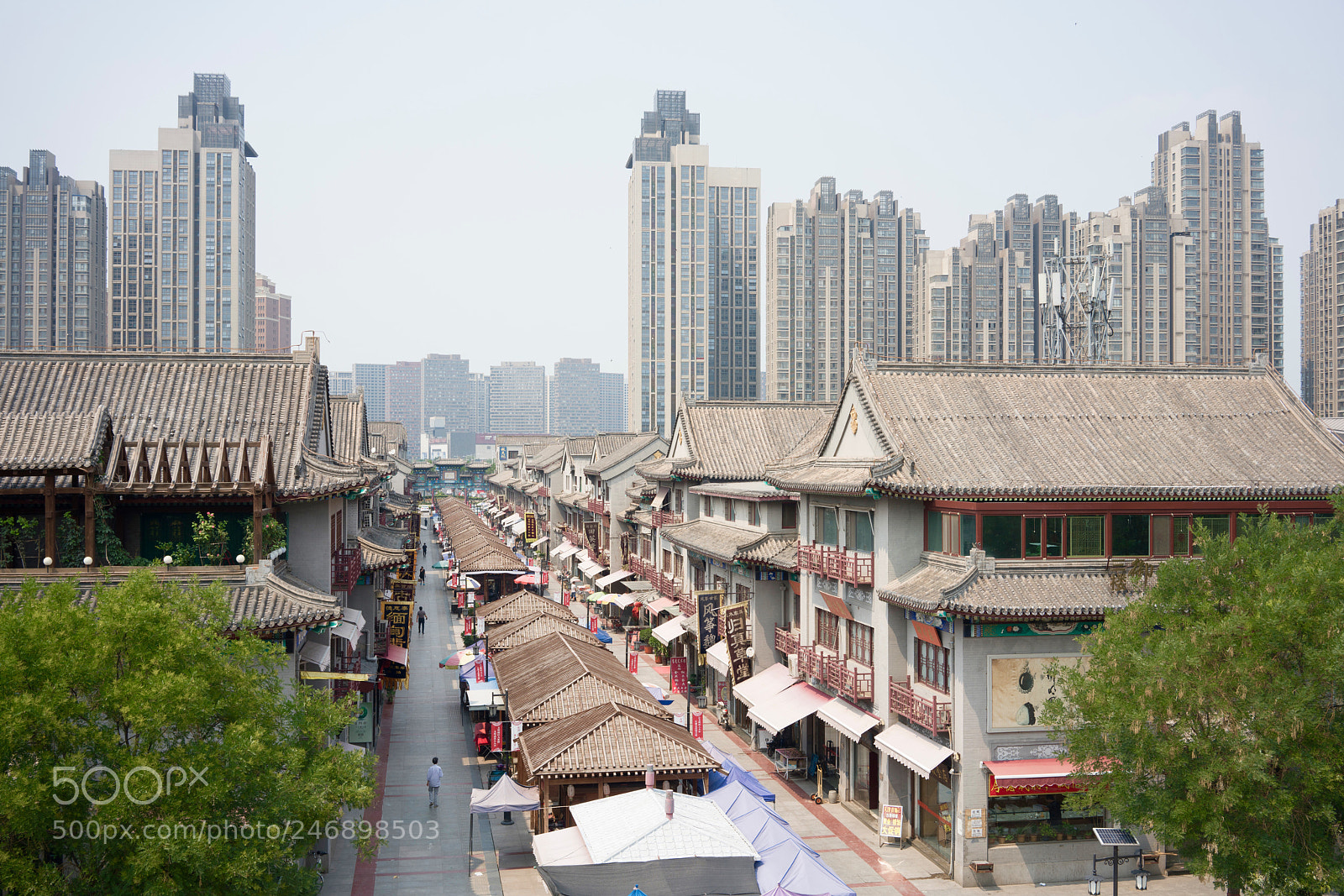 Sony a7R II sample photo. Old city and modern photography