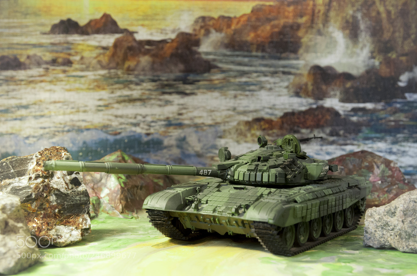 Nikon D300 sample photo. Combat tank t80 model photography