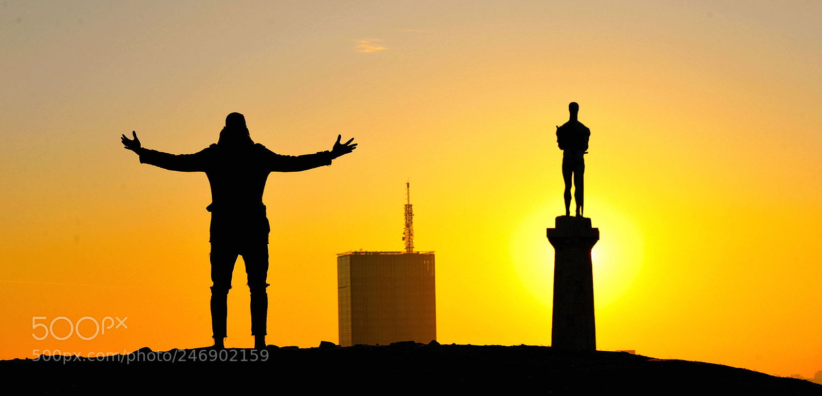 Nikon D610 sample photo. Belgrade sunset photography